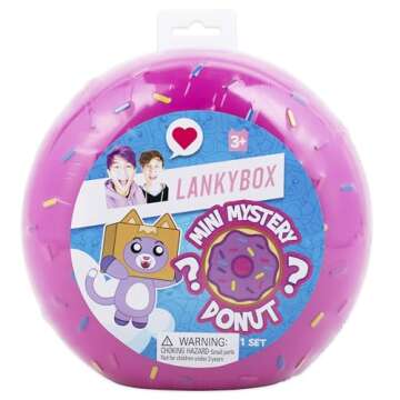 LankyBox Mini Mystery Donut, Collectible Mini Figures, 6 Exciting Toys to Discover inside, Officiall...