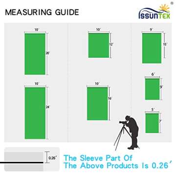 ISSUNTEX 6X9 ft Background Muslin Backdrop for Video