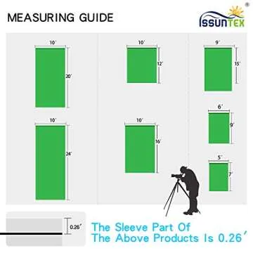 ISSUNTEX 6X9 ft Background Muslin Backdrop for Video