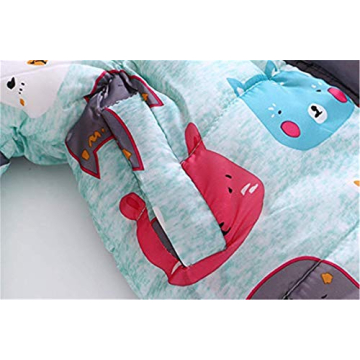 Miss Bei Girls' Hooded Flower Print Parka 130CM