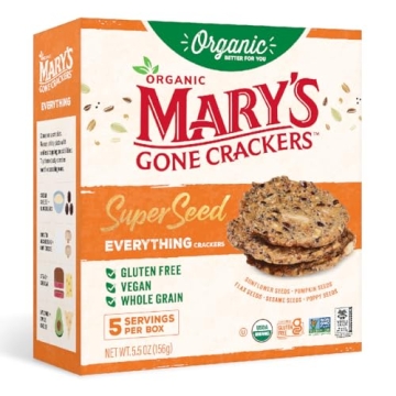 Mary's Gone Crackers Super Seed Everything Crackers - Healthy & Delicious Snack