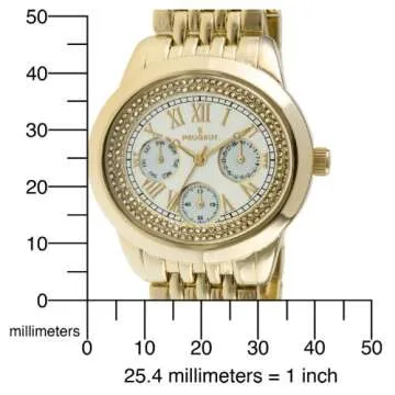 Peugeot 7089G Gold-Tone Multifunction Women's Watch