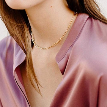 M MOOHAM Dainty Layered Gold Initial Necklaces