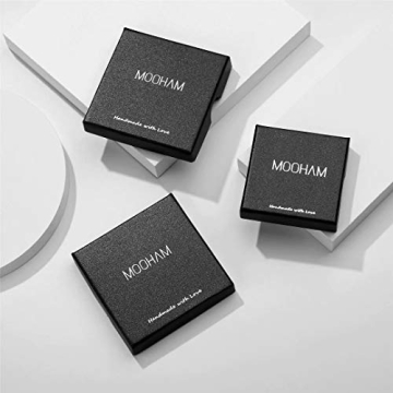 M MOOHAM Dainty Layered Gold Initial Necklaces