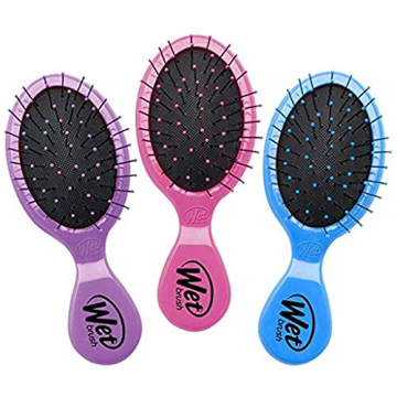 Wet Brush Squirt Detangling Brush - 3 Ct, Pink, Purple & Blue, Mini Detangler Brush, No Tangle Ultra...