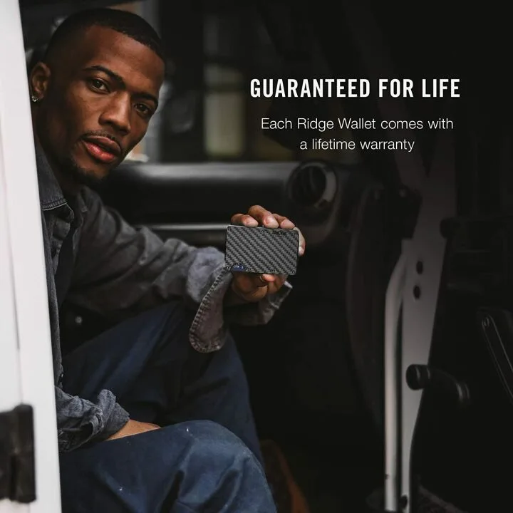 Ridge Slim Wallet - Secure RFID Blocking Design