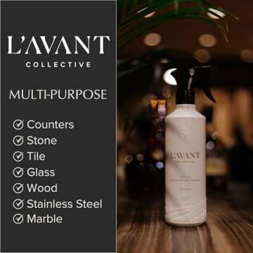 L'AVANT Collective Multipurpose Surface Cleaner | Provides a Powerful Clean to Remove Grease & Grime | Fresh Linen Scent (16 Fl oz)