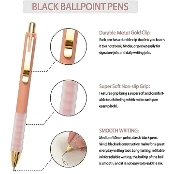 Linbsunne Ballpoint Pens Elegant Smooth Writing Tools
