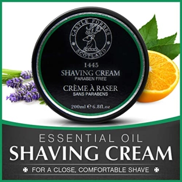 Castle Forbes 1445 Luxury Men's Shaving Cream for Smooth Shaves