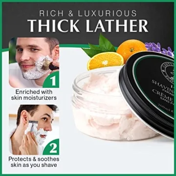 Castle Forbes 1445 Luxury Men's Shaving Cream for Smooth Shaves