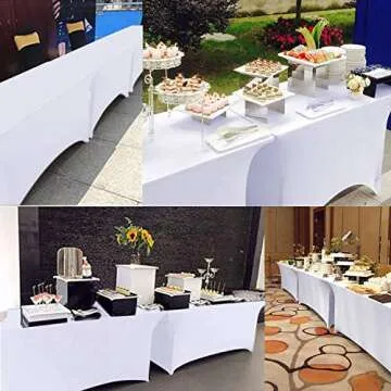 RELIANCER 8FT Spandex Table Covers - Durable & Stylish