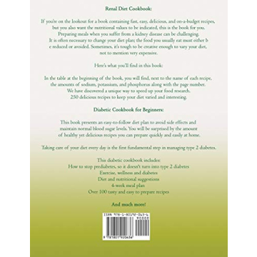 Renal Diet and Diabetic Cookbook with 350 Healthy Recipes