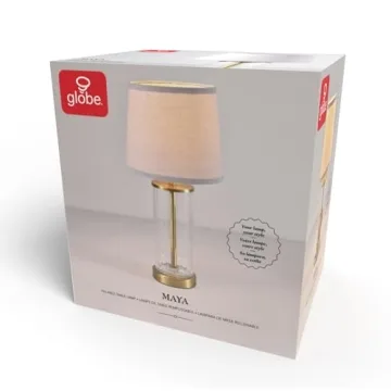 Globe Electric Fillable Table Lamp with Stylish Accents