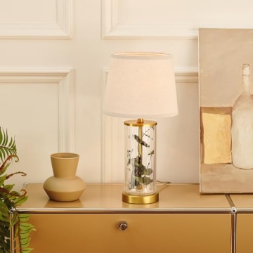 Globe Electric Fillable Table Lamp with Stylish Accents