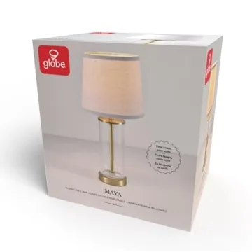 Globe Electric Fillable Table Lamp with Stylish Accents