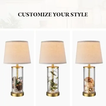 Globe Electric Fillable Table Lamp with Stylish Accents