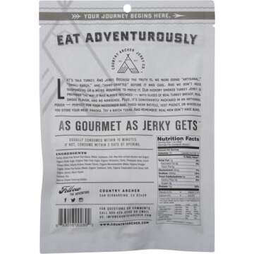 Country Archer Turkey Jerky - Gluten & Antibiotic Free Snack