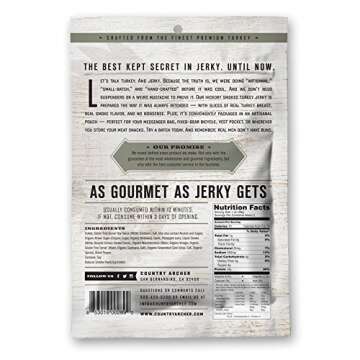Country Archer Turkey Jerky - Gluten & Antibiotic Free Snack