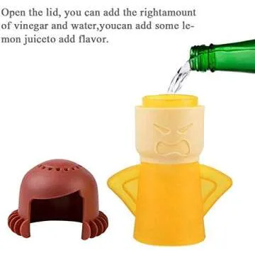 Angry Mama Microwave Cleaner, Microwave Oven Steam Cleaner, Angry Mom Steamer Cleaning Crud Easily in Minutes, Steam Cleans and Disinfects with Vinegar and Water for Kitchen