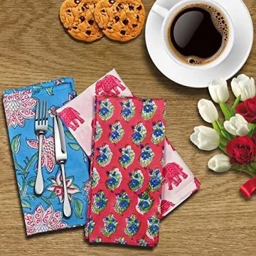 DIYANAIMPEX Eco-Friendly 10 Pc Cotton Napkins Set