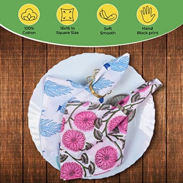 DIYANAIMPEX Eco-Friendly 10 Pc Cotton Napkins Set