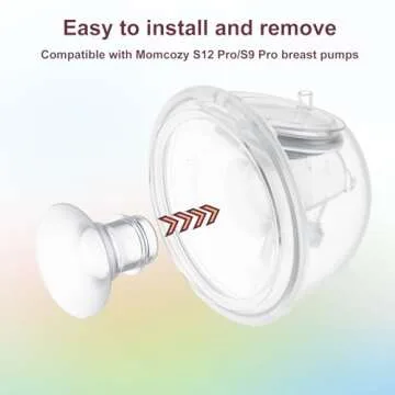 10PCS Flange Inserts 13/15/17/19/21mm,Compatible with Momcozy S12 Pro/M5/S9 Pro Hands-Free Breast Pump,Use for Medela/Spectra/Elvie/Willow/TSRETE/kmaier 24mm Shields/Flanges,Reduce 24mm to Other Size