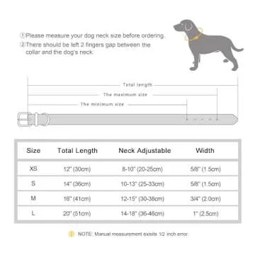 Didog Smooth PU Leather Custom Dog Collars with Rhinestone Personalized Name Letters, Fit Small Medium Dogs, Blue, XS