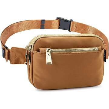 Stylish ZORFIN Fanny Pack for Outdoor Activities