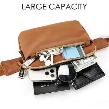 Stylish ZORFIN Fanny Pack for Outdoor Activities