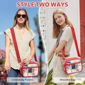 KETIEE Clear Crossbody Bag Stadium Approved for Events