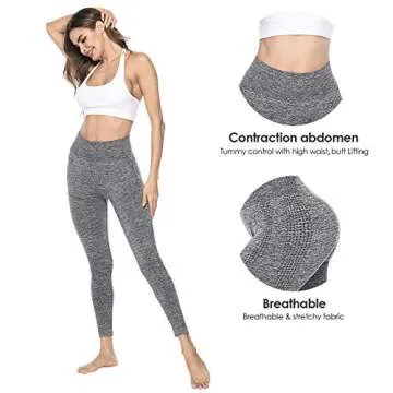 Eunchaes Women's High Waisted Yoga Pants for Comfort