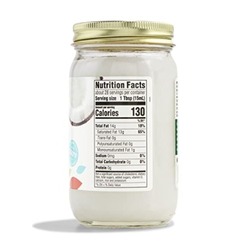 365 Organic Unrefined Coconut Oil 14 Fl Oz for Cooking and Skin Care