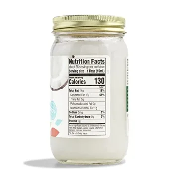 365 Organic Unrefined Coconut Oil 14 Fl Oz for Cooking and Skin Care