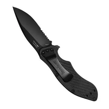 Kershaw Clash Black Serrated Pocketknife for EDC Utility