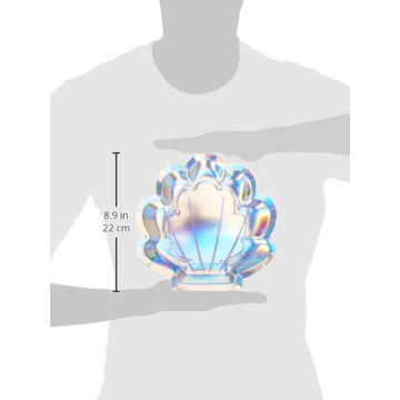 Iridescent Mermaid Party Plates - Fun & Durable Design