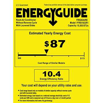 FRIGIDAIRE 10000 BTU Window Air Conditioner with Remote