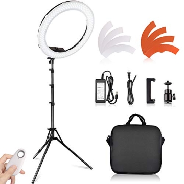 Travor 18" LED Ring Light for YouTube and Makeup