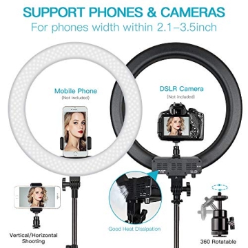 Travor 18" LED Ring Light for YouTube and Makeup