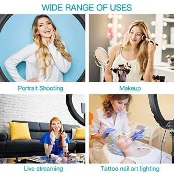 Travor 18" LED Ring Light for YouTube and Makeup