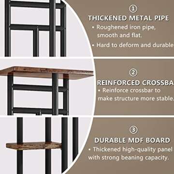 INGIORDAR Plant Stand 4 Tier 5 Potted Indoor Corner Tiered Plant Organizer