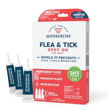 Wondercide Flea & Tick Dog Spot On - Natural Pest Control for Dogs with Essential Oils