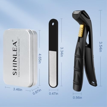 SHINLEA Angled Head Nail Clippers for Seniors Thick Nails