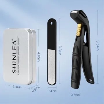 SHINLEA Angled Head Nail Clippers for Seniors Thick Nails