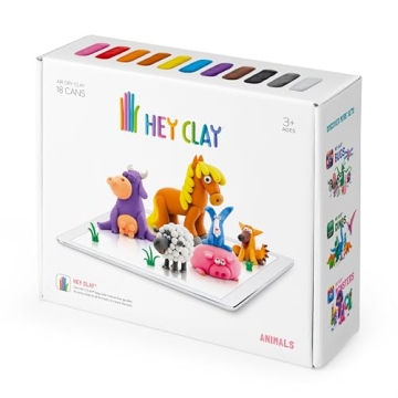 Hey Clay Animals - Interactive Air-Dry Clay & App for Creative Kids 3-11