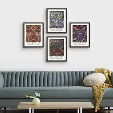 Ashbrook Framed Wall Art Set - William Morris Floral Design