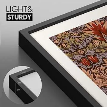 Ashbrook Framed Wall Art Set - William Morris Floral Design