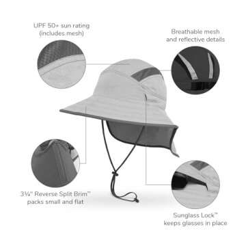 Sunday Afternoons Ultra Adventure Hat - Sun Hat for Men Women with Neck Flap, UPF 50+ UV Protective ...