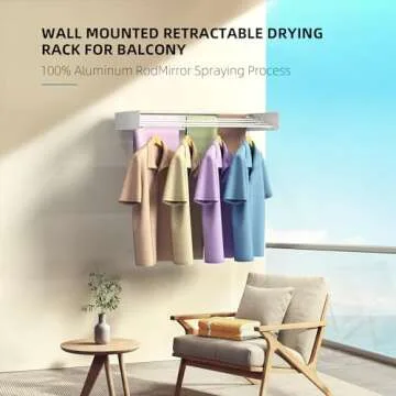 Space Saving SZJoyBet Collapsible Laundry Drying Rack