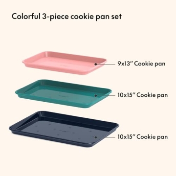 So Yummy 3 Piece Nonstick Cookie Pan Set for Baking