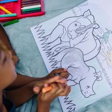 Melissa & Doug Jumbo Coloring Pad for Kids - 50 Animal Designs